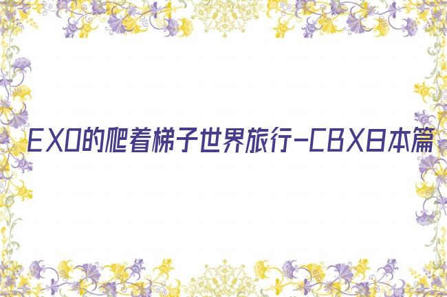 EXO的爬着梯子世界旅行－CBX日本篇剧照